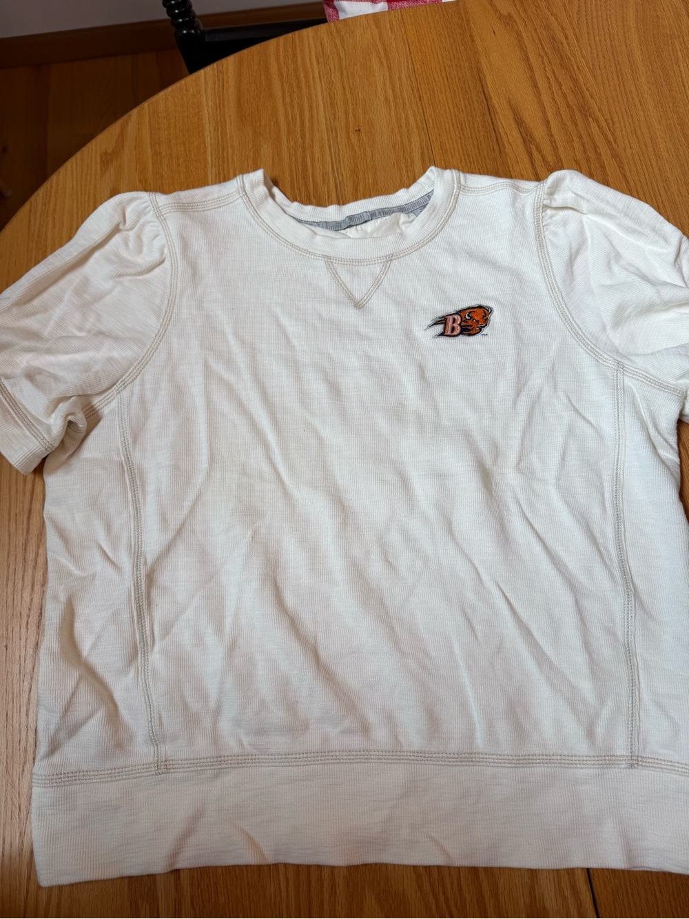 Tommy Bahama Cream Bucknell Logo Short Sleeve Tee